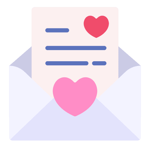 Love letter letter valentines day love letter icon
