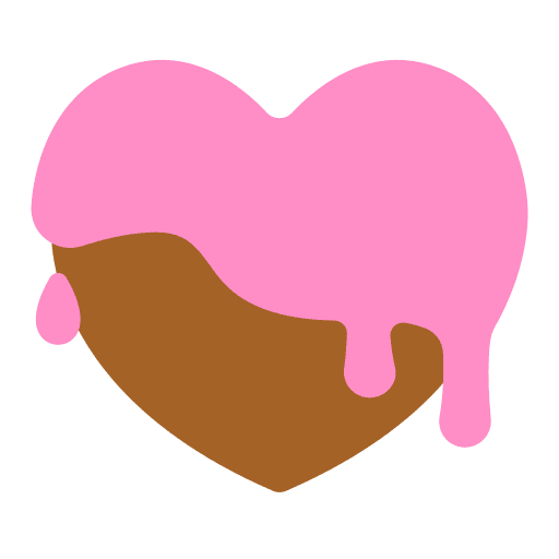 Chocolate love and romance heart love icon Chocolate love and romance heart love icon