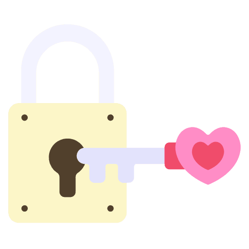Key safety valentines day security icon Key safety valentines day security icon