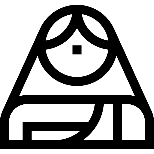 Hindu traditional dress avatar female icon