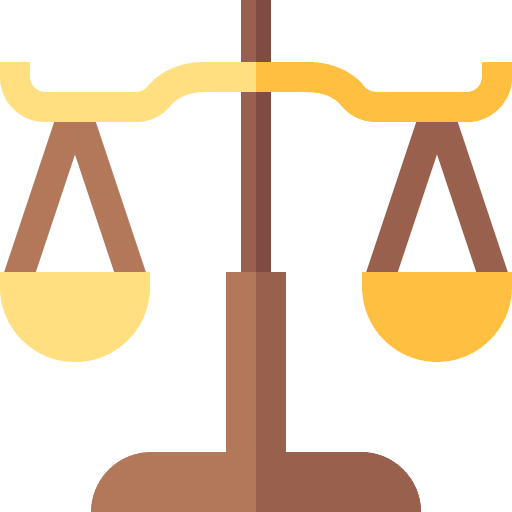 Balance judge legal scale icon Balance judge legal scale icon