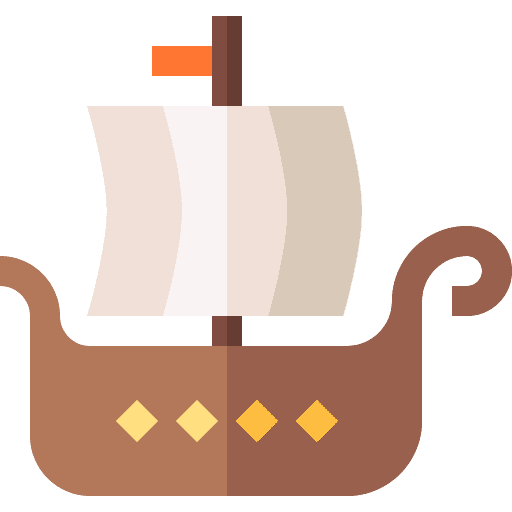 Ship ancient cultures galley icon