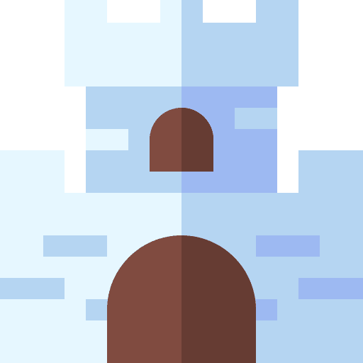 Castle fairy tale cultures fortress icon Castle fairy tale cultures fortress icon