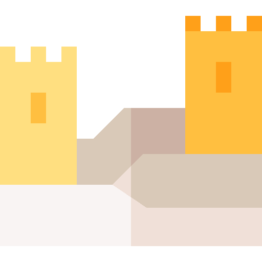 Great wall of china architecture and city building monument icon Great wall of china architecture and city building monument icon