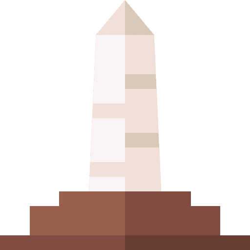Obelisk architecture and city building monument icon Obelisk architecture and city building monument icon