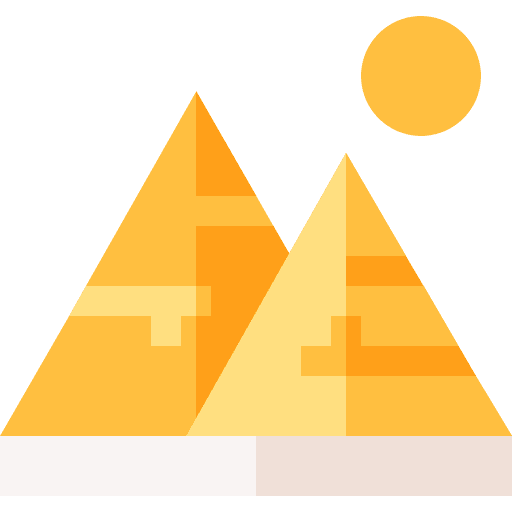 Pyramid ancient cultures egyptian icon Pyramid ancient cultures egyptian icon