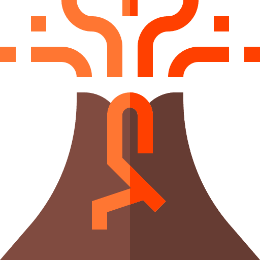 Volcano volcano explosion mountain icon Volcano volcano explosion mountain icon