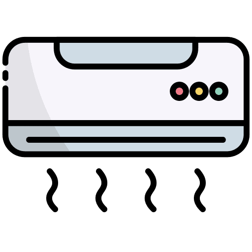 Air conditioner temperature air conditioner cooling icon