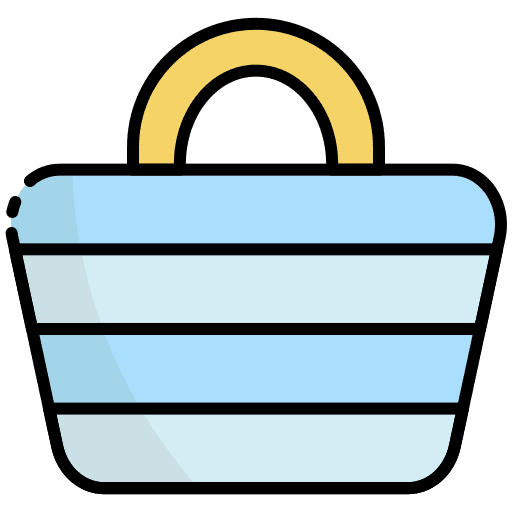 Beach bag sea beach bag summer icon