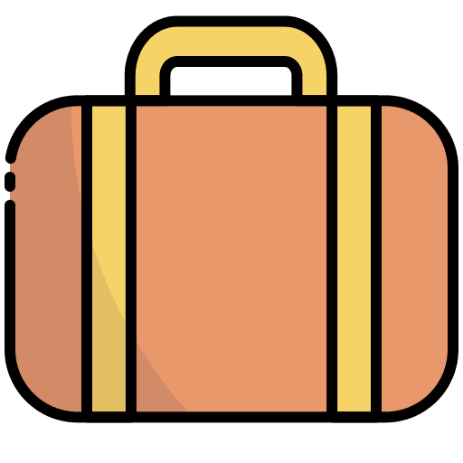 Briefcase travel briefcase bag icon
