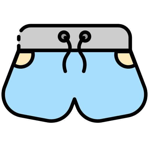 Short garment trousers clothing icon
