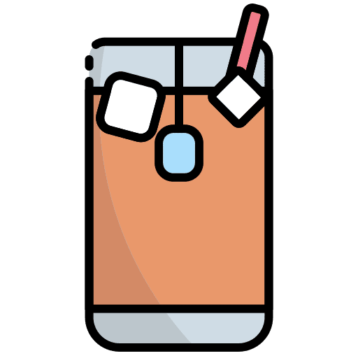 Iced tea food and restaurant ice cubes iced tea icon