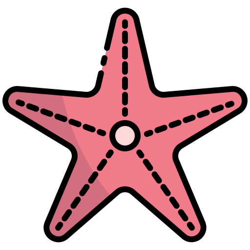 Starfish summer starfish invertebrate icon