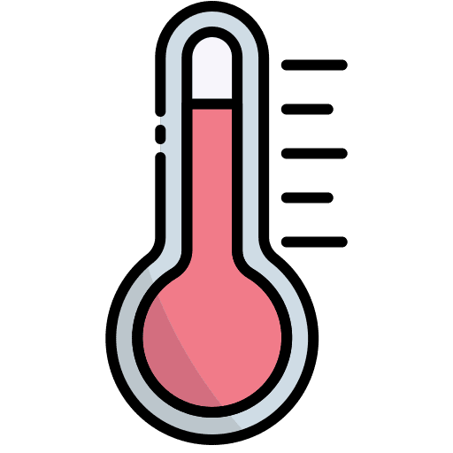 Temperature summer degrees forecast icon