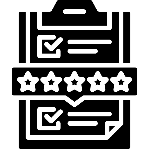 Clipboard reputation star report icon
