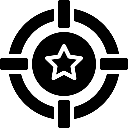 Target shoot shooting marketing icon