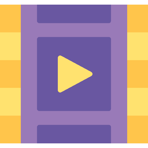 Movie filming technology film reel icon Movie filming technology film reel icon