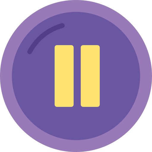 Pause player pause button music icon