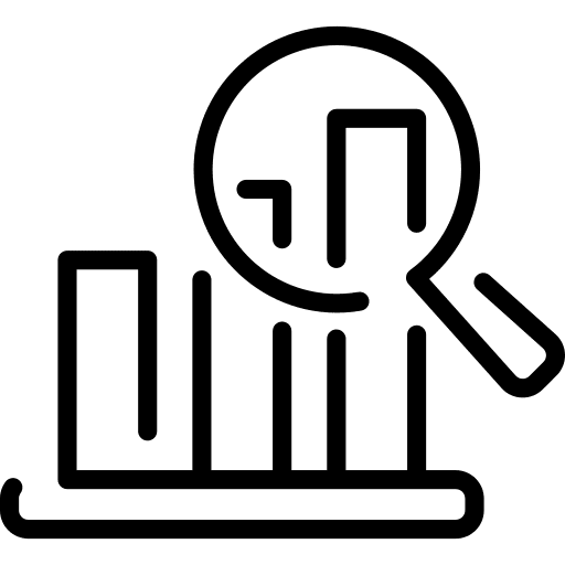Bar chart visualization scheme data icon