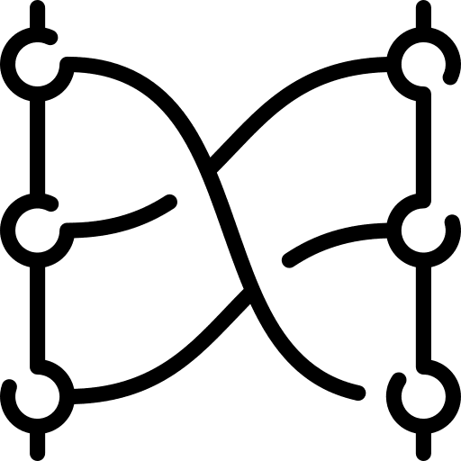 Relation visualization scheme statistics icon