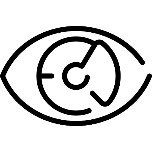 Visualisation data diagram eye icon