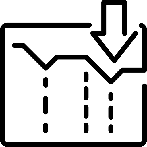 Decrease diagram scheme decrease icon Decrease diagram scheme decrease icon