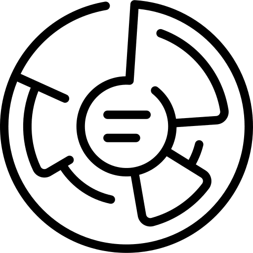 Pie chart statistics scheme data icon Pie chart statistics scheme data icon