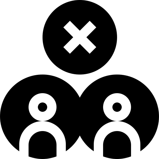 Relationship relationship broken non face to face icon
