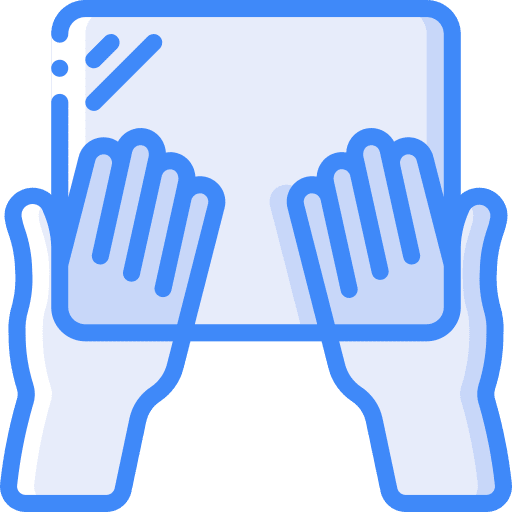 Display glass transparent display icon