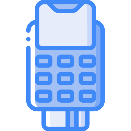 Pos terminal mobile phone mobile payment payment method icon