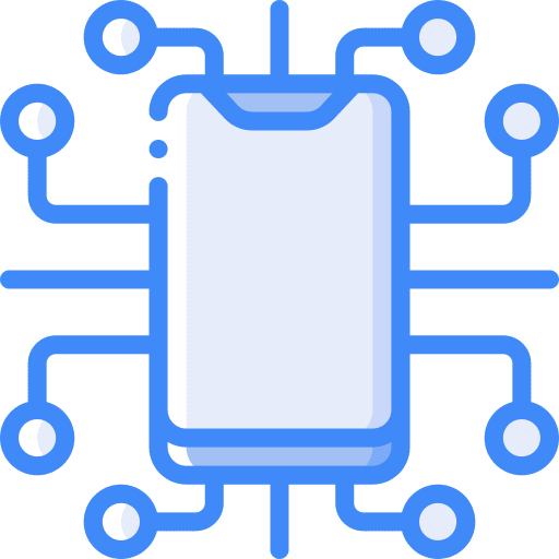 Smartphone technology cellphone connections icon