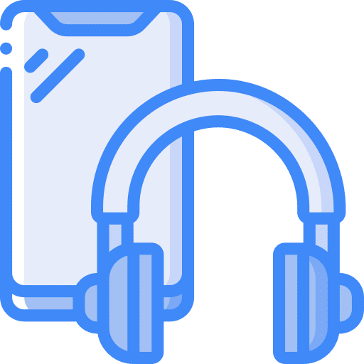 Headphones pairing smartphone wireless icon