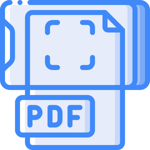 Smartphone document application pdf icon