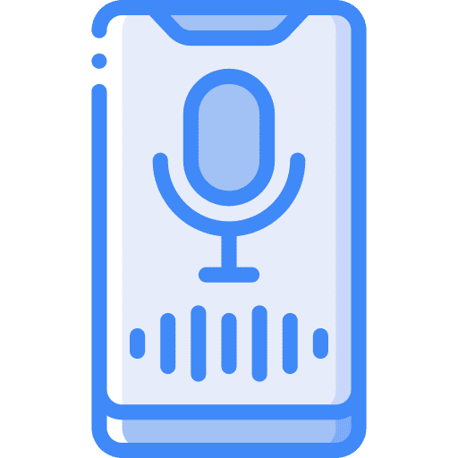 Voice assistant microphone audio voice assistant icon