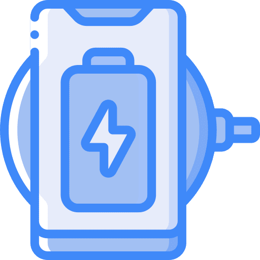 Wireless charger device wireless charger dock icon