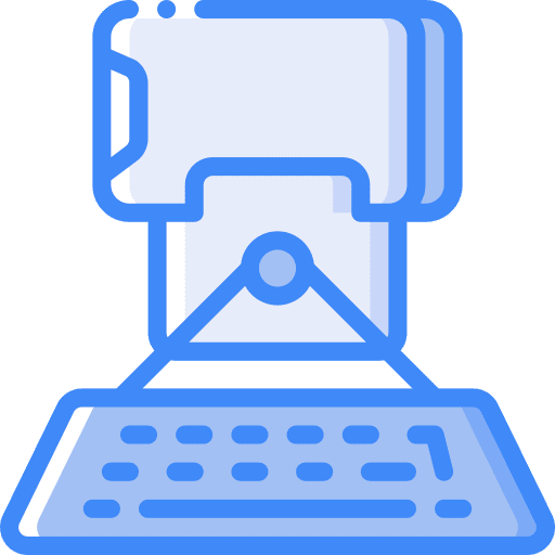 Smartphone keyboard projecting smartphone icon