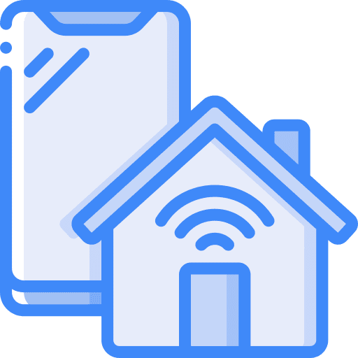Smartphone mobile phone home automation smart home icon