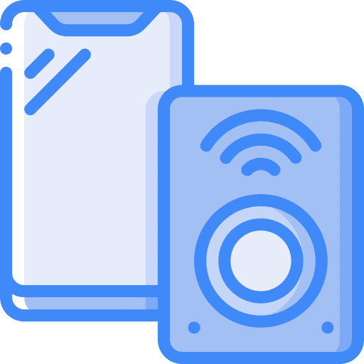 Smartphone smartphone wireless audio system icon