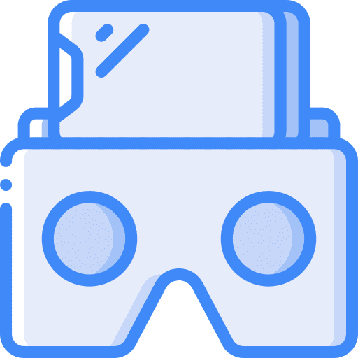 Virtual reality virtual reality gaming cardboard icon