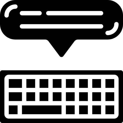 Keyboard communications type keyboard icon Keyboard communications type keyboard icon