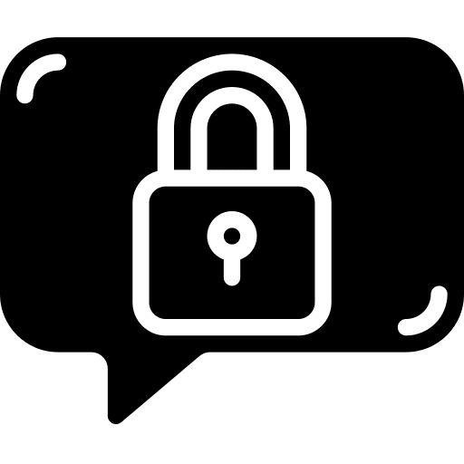 Message locked security communications icon Message locked security communications icon