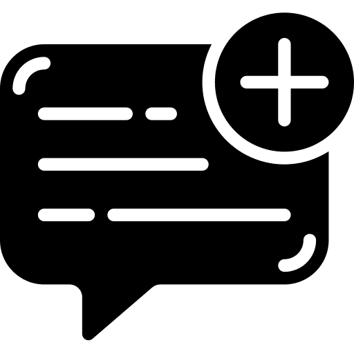 New message button chat add icon