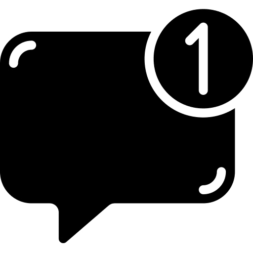 Notification notification speech bubble alert icon