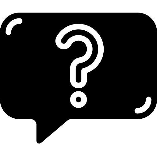 Question sign ask talk message icon