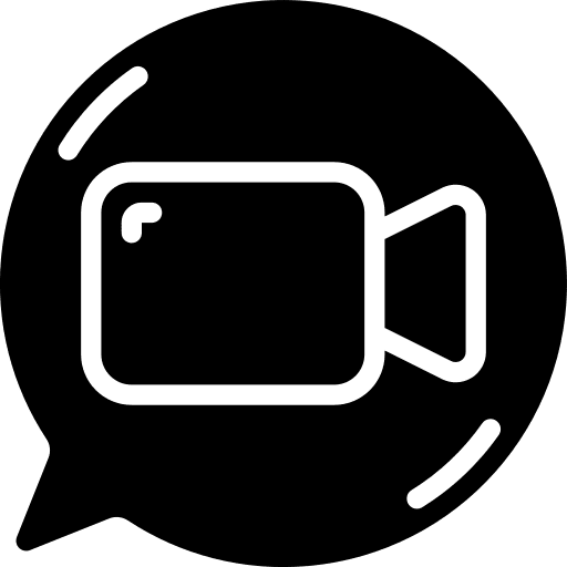 Video chat marketing video chat icon