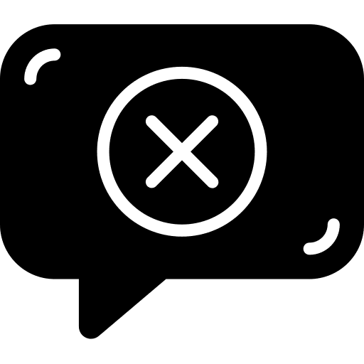 Delete communication delete speech bubble icon Delete communication delete speech bubble icon