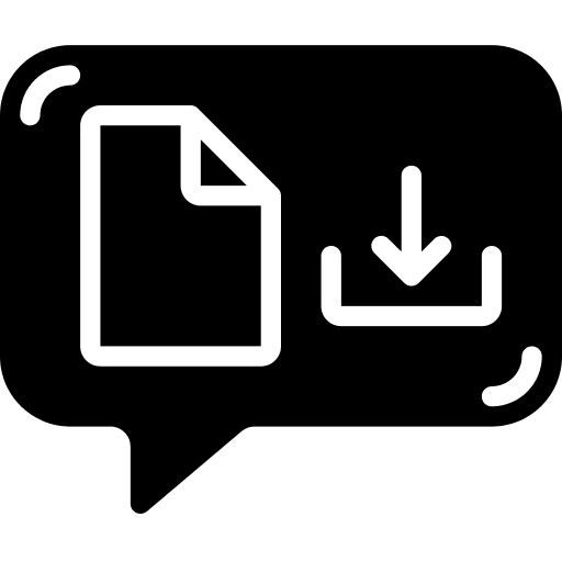 Document file conversation communication download icon Document file conversation communication download icon