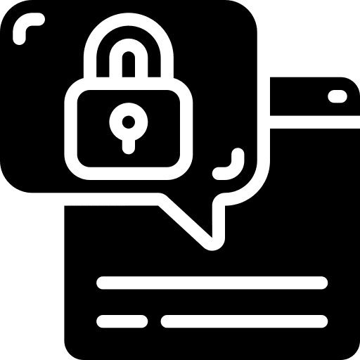 Secure message protection secure icon Secure message protection secure icon