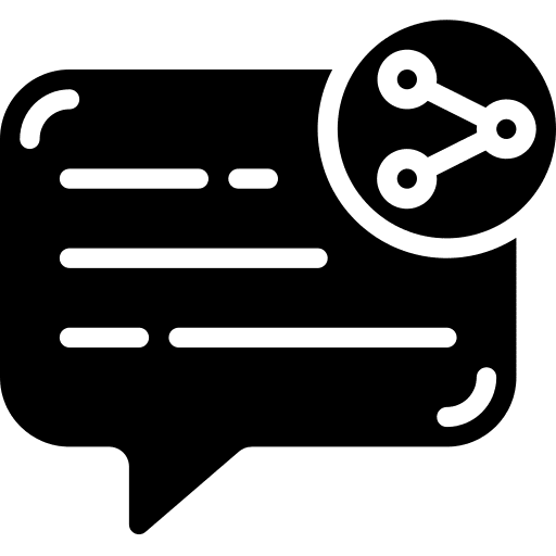 Share communications speech speak icon Share communications speech speak icon