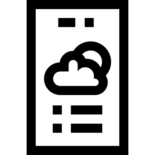 Weather app smartphone weather mobile phone icon Weather app smartphone weather mobile phone icon